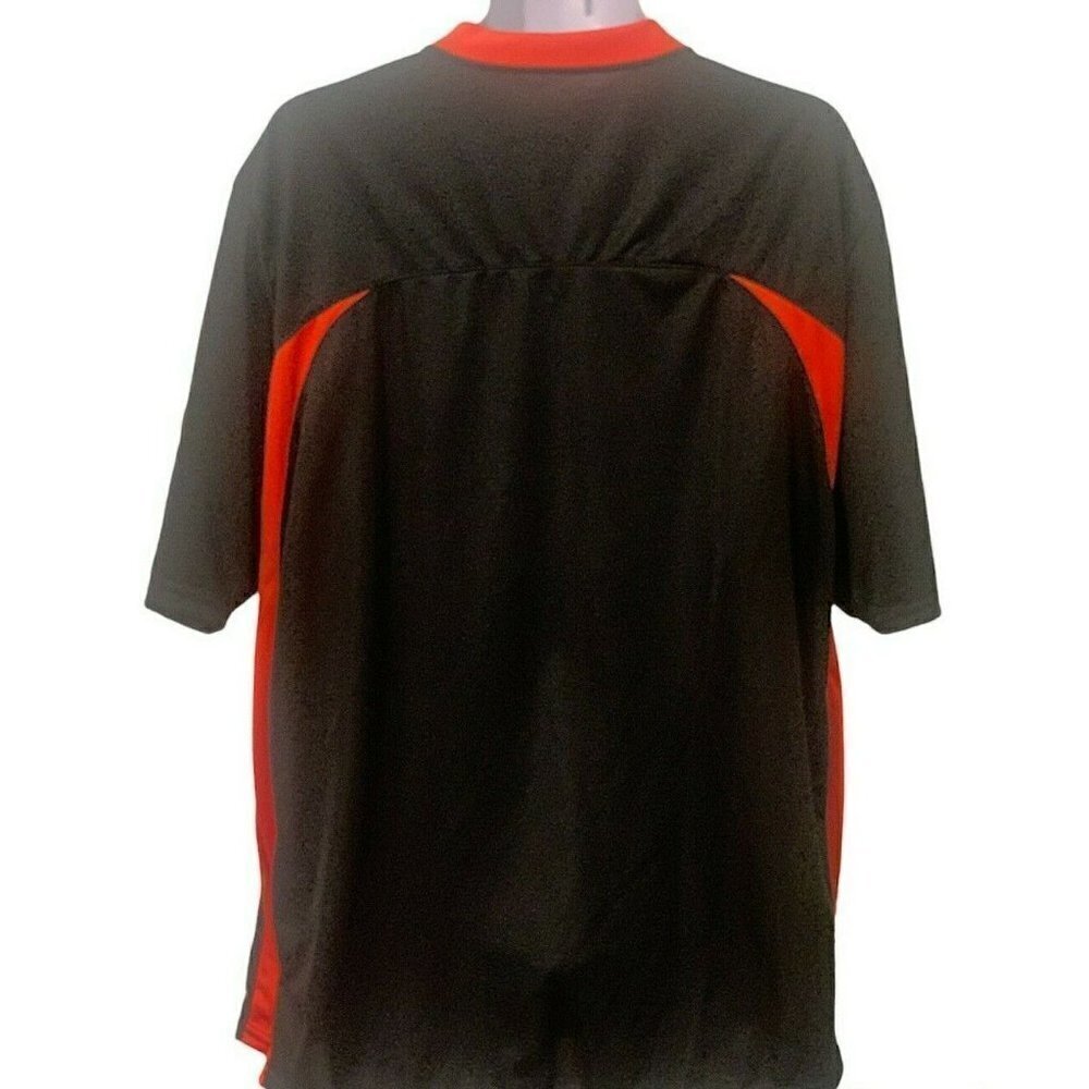 Augusta Sportswear Mens Victor Replica Jersey 2XL Short Sleeve Black Orange
